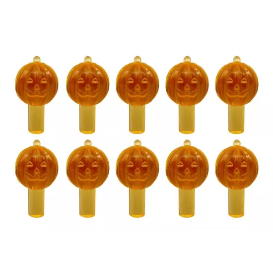 Kitcheniva Orange Jack O' Lantern Medium Ceramic Tree Lights 25 Pcs {1}