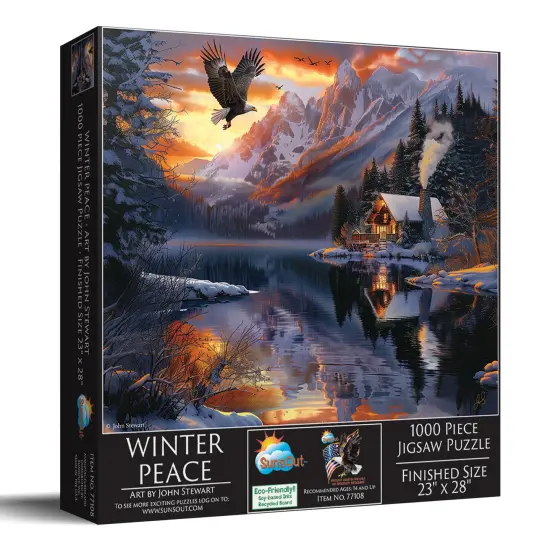 Sunsout Winter Peace 1000 pc Jigsaw Puzzle 77108 {3}