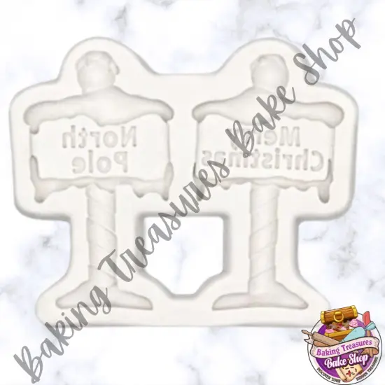 Christmas Road Signs Silicone Mold {2}