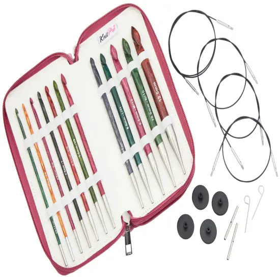 KnitPro-Dreamz Grande Afghan/Tunisian Crochet Hook Set-Set Of 12 - Assorted Sizes {1}
