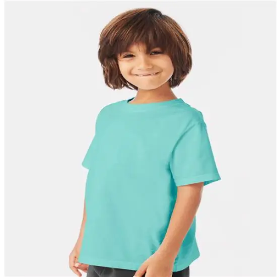 Hanes&reg; Garment Dyed Youth T-Shirt Cypress Green {5}