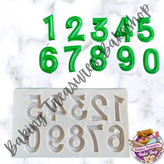 Numbers Small Silicone Mold {1}