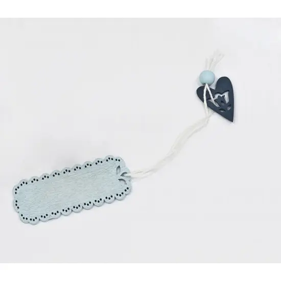 Pink Pre Strung Wooden Tags 1" x 2.5" {2}