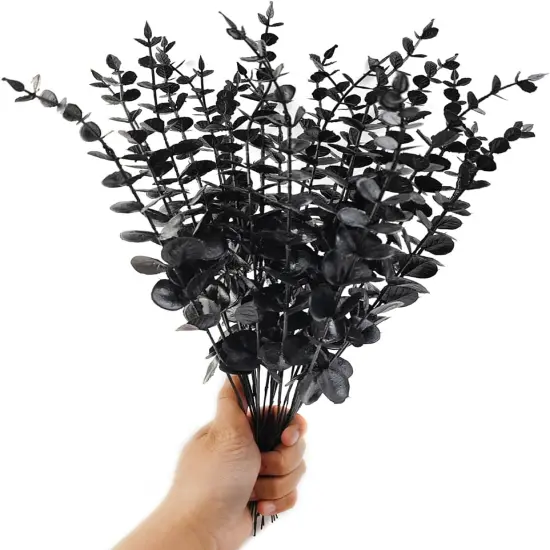 14PCS 15&rdquo; Black Eucalyptus Stems {4}