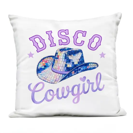 Stupell Industries Purple Disco Cowgirl Hat Outdoor Printed Pillow design by Amanda Greenwood, 18 x 7 x 18 {1}