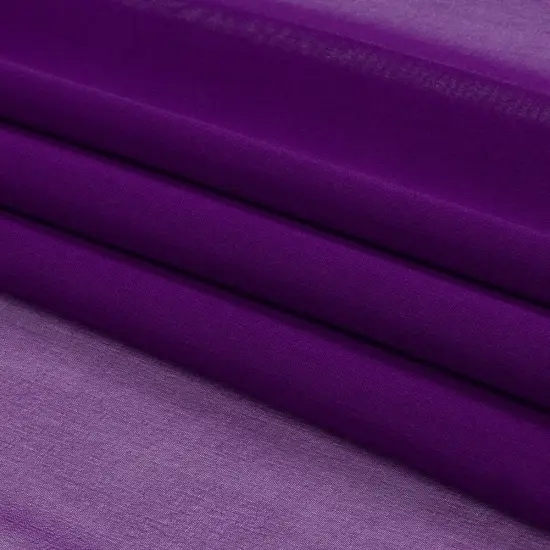 1 Yard Majesty Purple Premium Silk Chiffon Fabric Lightweight for Couture Dresses 54 Inch Width {4}