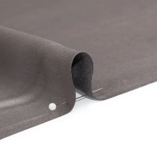 1 Yard Dark Silver Silk Crepe Back Satin Smooth Lustrous Fabric for Evening Wear 44 inch Width {2}