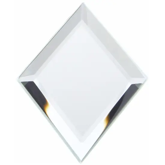 Plymor 2" x 3" Diamond-Shaped, 3mm Thick Beveled Glass Mirror {2}