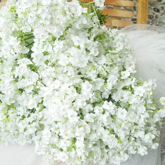 Baby Breath Gypsophila Wedding Decoration Bride White Colour Pu Flowers 30 Pieces/lot {2}