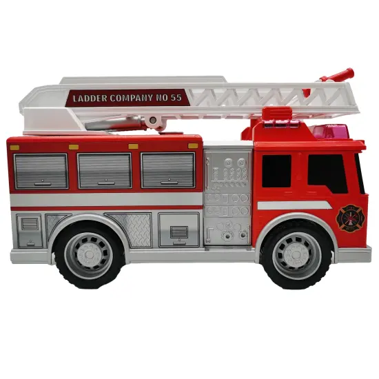Mighty Wheels: 10" Mighty Fire Truck - Lights & Sounds, Rescue Toy Vehicle, Realistic Water Squirting & Ladder, Durable Indoor-Outdoor Play, Kids 3+ {7}