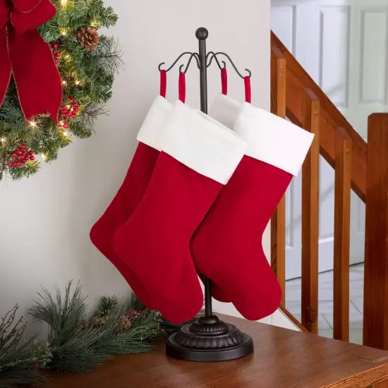 Haute Decor Adapt Adjustable Metal Christmas Stocking Tree Stand, Adjustable Configurations, Hang Many Holiday Stockings or Other Decorations {5}