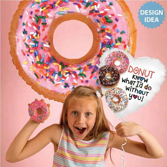 Betallic&reg; Mighty Donut Balloon 30 Inch {2}