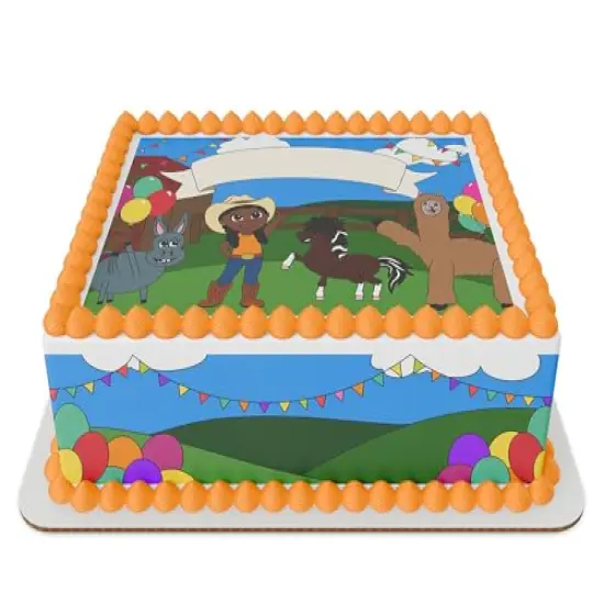 Cowgirl Camryn Edible Image Edible cake topper {2}