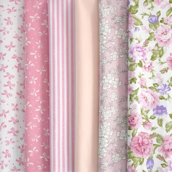 6pcs Craft Fabric Bundle 100% Cotton Quilting Fabric 18x22 Inches {1}