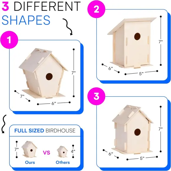 2 Pack Birdhouse Kits for Kids {3}