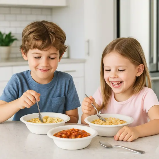 Greener Settings 150-Pack 18 oz Compostable Paper Bowls &ndash; Heavy-Duty Bagasse, Biodegradable, Microwavable, Grease-Resistant, for Hot Soups, Salads, and Snacks {2}