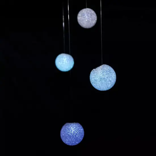 4 pcs 3-Inch wide Assorted LED Balls Battery Operated Orbs Lights Centerpieces {3}