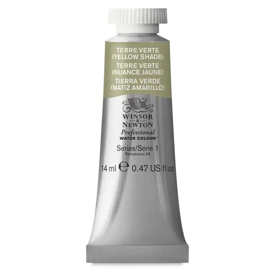 Winsor & Newton Professional Watercolor - Terre Verte (Yellow Shade), 14 ml Tube {2}