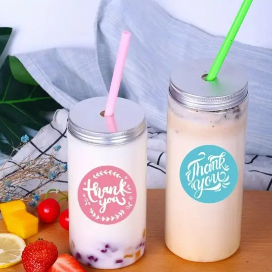 1000xThank You Sticker Roll Boutique for Business Packaging Mailer Seal Stickers {1}