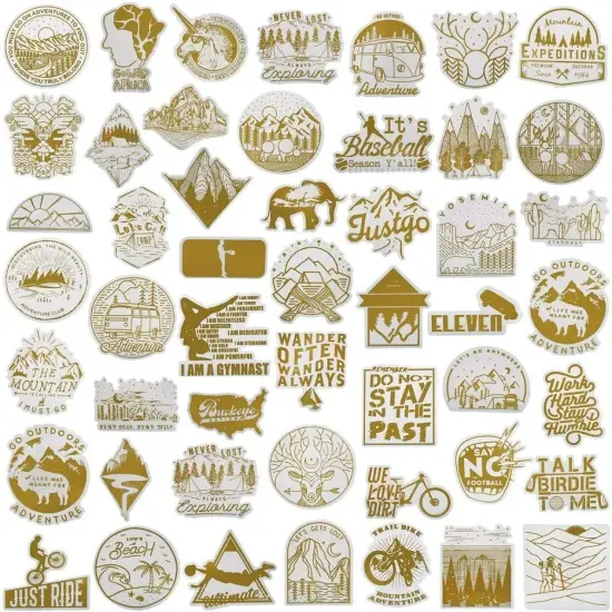 Waterproof Stickers Various Design Cute Trendy Vinyl Unique Personal Decoration {4}