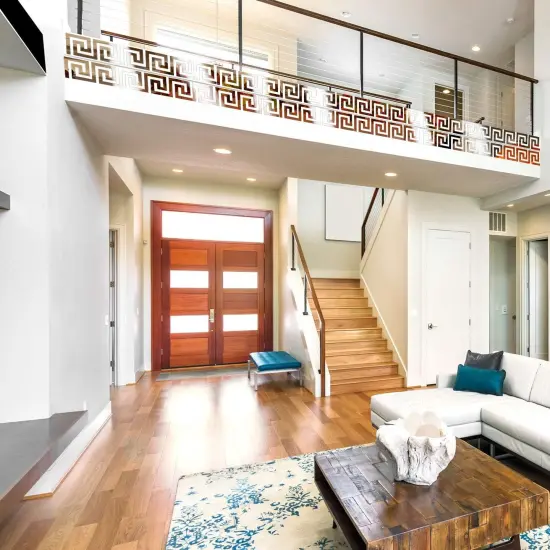 24 Pcs Acrylic Mirror Wall Stickers Geometric Greek Mirror Stickers {5}