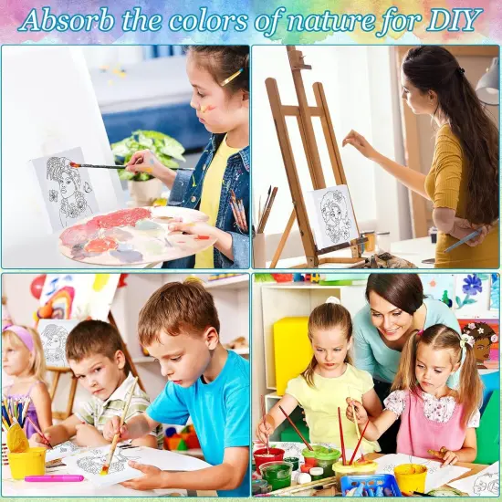 12 Pcs Pre Drawn Canvas - 4 x 4 Inch (African Queen Style) {5}