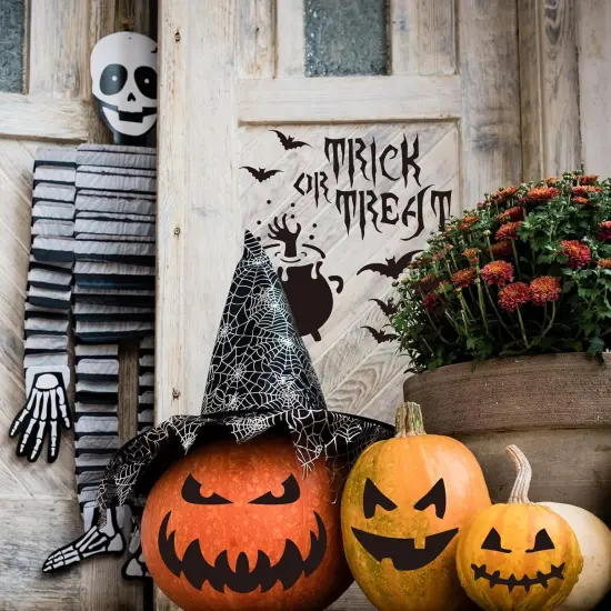 24 PCS Halloween Stencils for Painting Reusable Pumpkin Ghost(24pcs Halloween) {2}