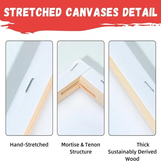 10 Pieces Pre Drawn Canvas Painting Kits (Couple) {4}