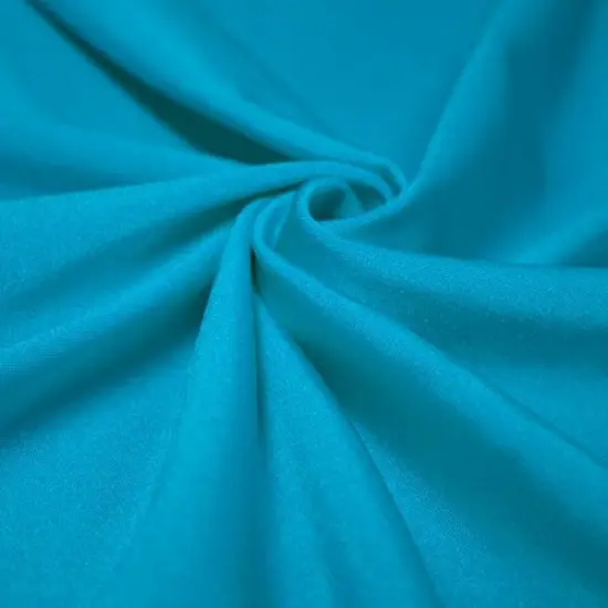 Shiny Nylon Spandex Fabric Turquoise {1}