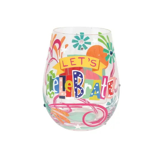 Enesco Lolita Let's Celebrate Stemless Wine Glass {1}