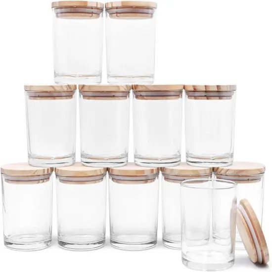 Thick Candle Jars for Making Candles 12 Pcs, 7 OZ {1}