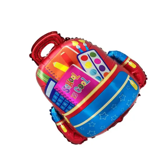 LA Balloons&reg; 24 Inch School Is Cool Backpack Red Balloon {3}