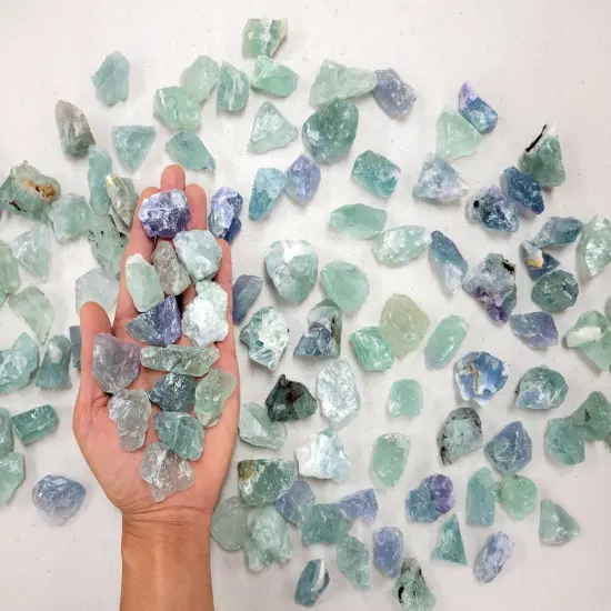 Green Fluorite Crystals - Rough Stones Bulk {1}