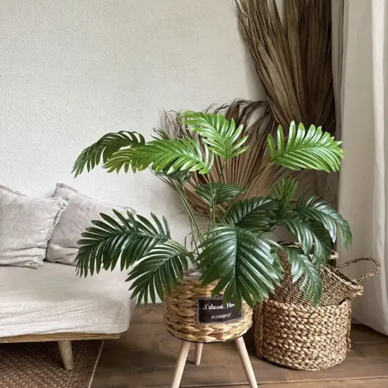 Artificial Palm Tree Fake Tropical Plant Tropical Palm Leaf Bush {3}