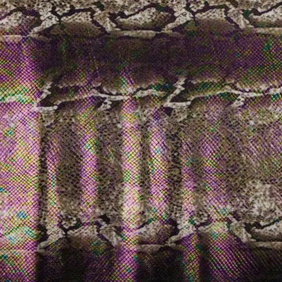 Mamba Foil Printed Spandex Fabrics Red {3}