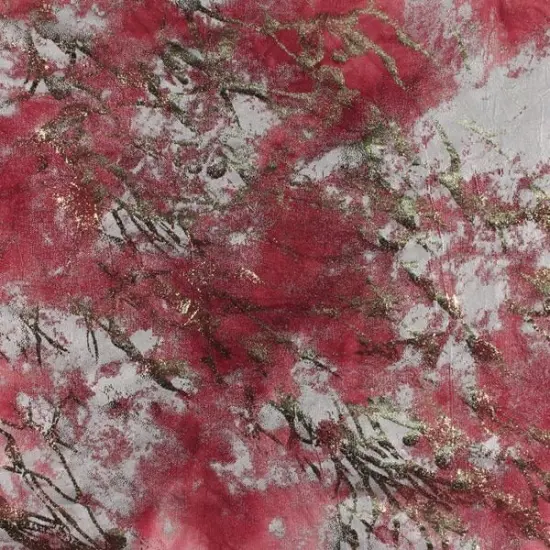 Squall Foiled Tie Dye Spandex Fabric Forest/Gold {5}