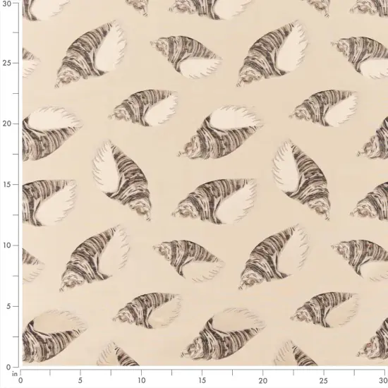 Shell - BeigeTaupe AbstractGeometric,novelty Upholstery Fabric 54 Inches" {2}