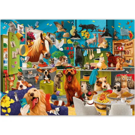 QUOKKA Jigsaw Puzzles 1000 Pieces for Adults - Puzzles for Men and Women - Funny Animals for Kids Ages 8-12 - Animals Party {1}