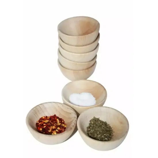 Kitcheniva 10 Pcs Unfinshed Wooden Bowls Kitchen Kids Wooden Toys Craft {4}