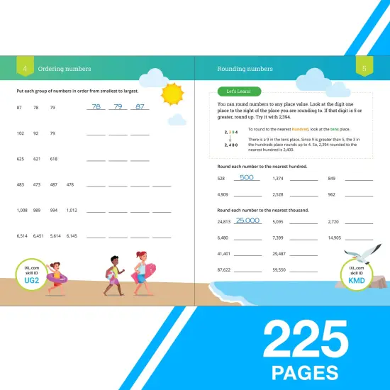 The IXL Ultimate 3rd Grade Math Workbook, Activity Book for Kids Ages 8-9 Covering Addition, Subtraction, Multiplication, Division, Fractions, Geometry, and More Mathematics {3}