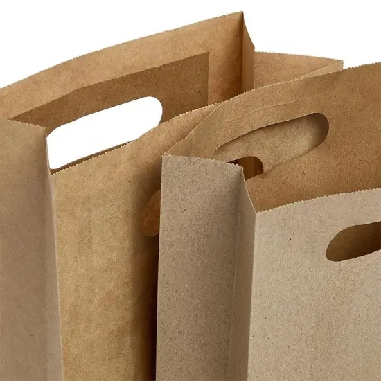 Die-Cut Handle Economy Paper Bags 11" x 6" x 11" {2}