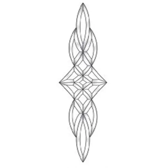 6-1/8" x 33" Exquisite Clear Glass Bevel Cluster EC944 {1}