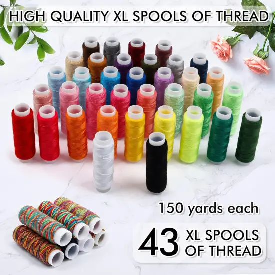 Sewing KIT, 226 PCS Premium Sewing Supplies with 43 XL Thread Spools {3}