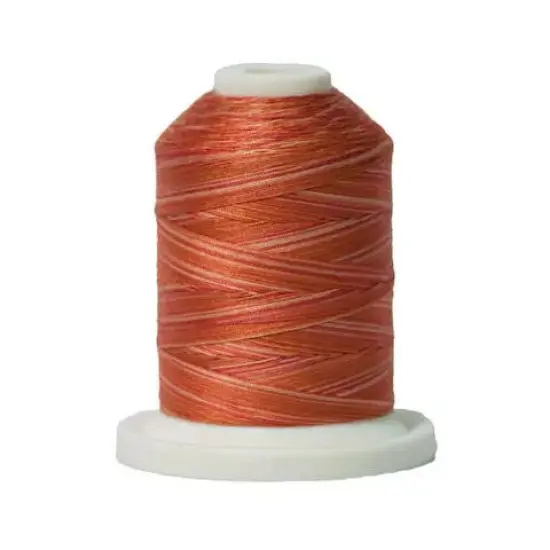 074 Rusty Oranges Signature Cotton Variegated Thread Mini Spool - 40WT {1}