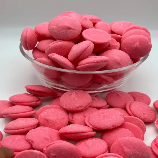 2.5lb Merckens Pink Chocolate Candy Melts for Coating Dipping Drizzling Baking and Decorating {4}