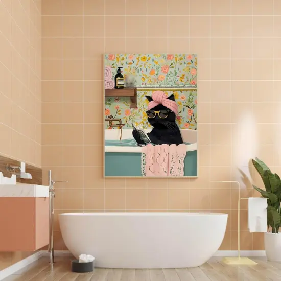 5D Black Cat Diamond Painting DIY Diamond Art-12x16inch {2}