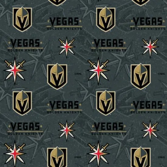 NHL Licensed Las Vegas Knights 1199-KNI Cotton Fabric by the Yard {1}