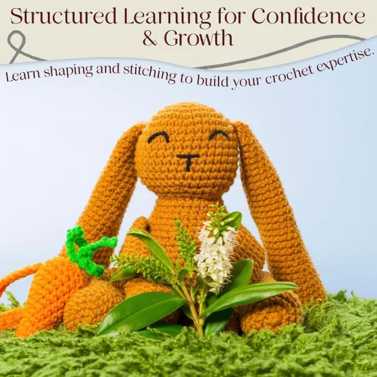 Level 3 Intermediate Crochet Kit for Adults &ndash; Amigurumi Bunny Crochet {1}