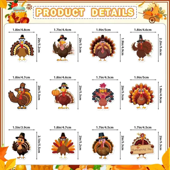 36Pcs Friendsgiving & Thanksgiving Cupcake Toppers - Brown {2}