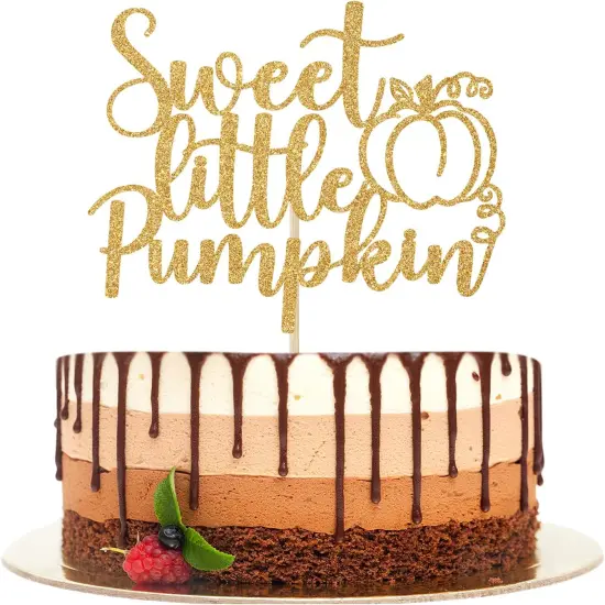 Sweet Little Pumpkin Cake Topper {1}